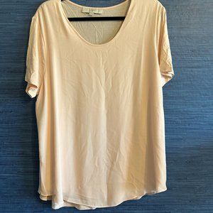 Pink womens LOFT top